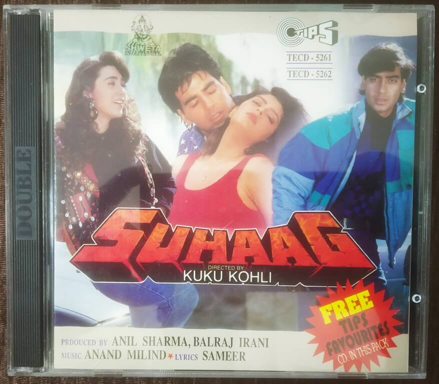 Suhaag / Tips Favourites (1998) Anand-Milind Pre-Owned Tips Imported Double Audio CD Set