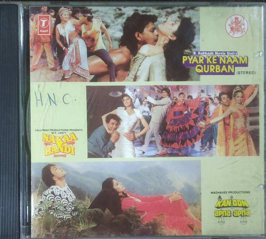 Pyar Ke Naam Qurban (1989) Bappi Lahiri / Kanoon Apna Apna (1989) Bappi Lahiri / Naakaabandi (1989) Bappi Lahiri Pre-Owned T-Series Audio CD