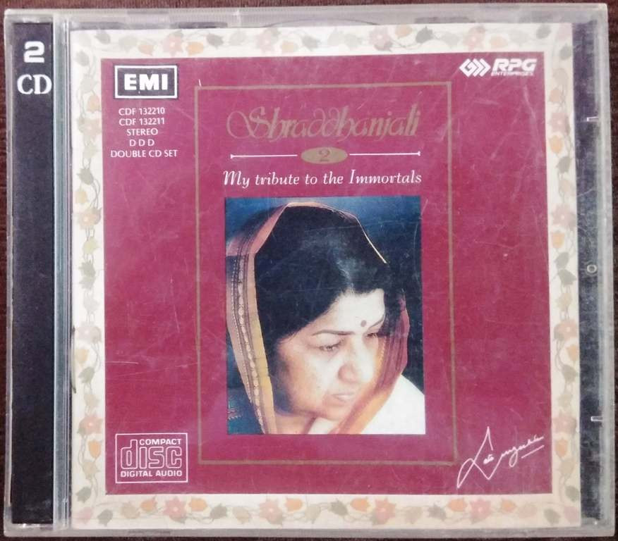 Lata Mangeshkar - Shraddhanjali Vol.2 Compilation Pre-Owned EMI Imported Dubble Audio CD Set