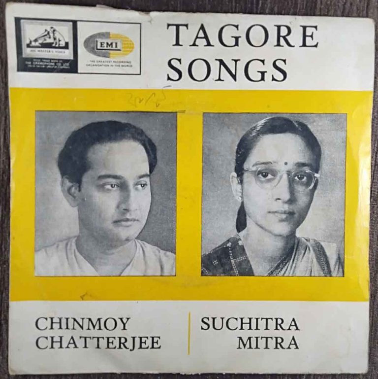 Chinmoy Chatterjee & Suchitra Mitra - Tagore Songs (1966) Rabindranath Tagore Pre-Owned Vinyl, 7" EP Record