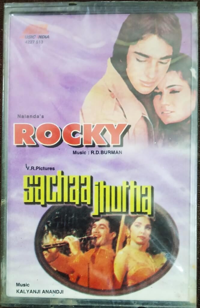 Rocky (1980) R.D. Burman / Sachaa Jhutha (1970) Kalyanji-Anandji Pre-Owned Music India Audio Cassette