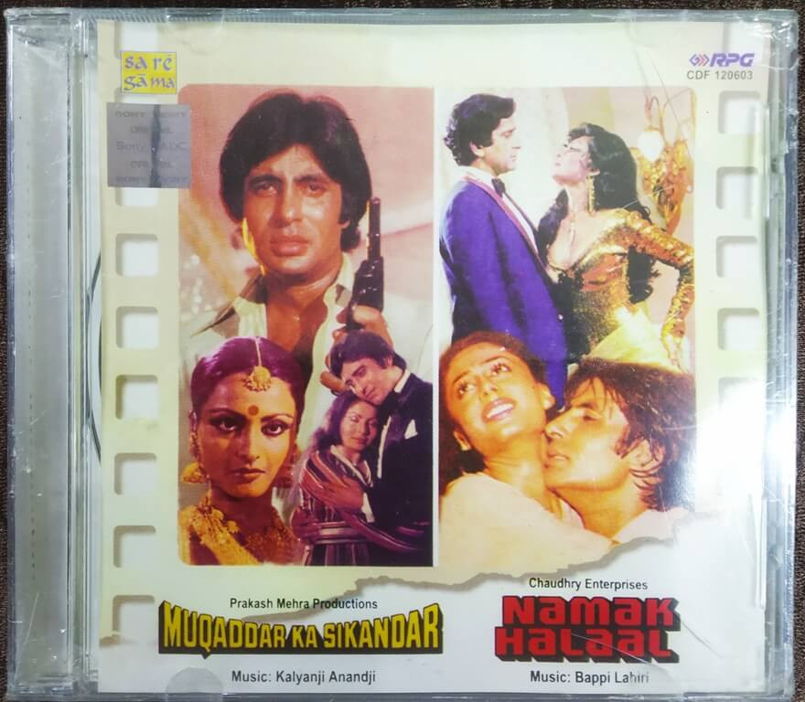 Muqaddar Ka Sikandar (1978) Kalyanji-Anandji / Namak Halaal (1982) Bappi Lahiri Pre-Owned  Audio CD