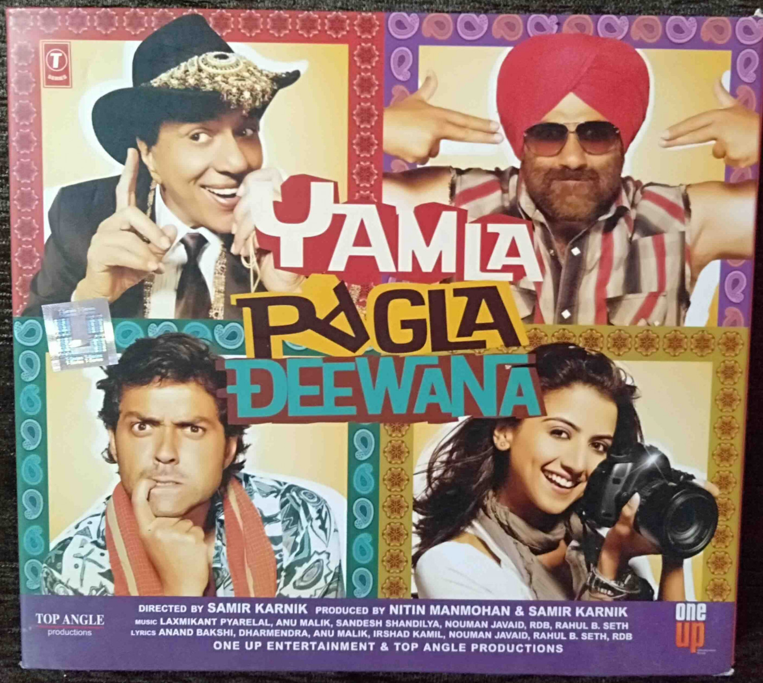 Yamla Pagla Deewana (2010) Laxmikant -Pyarelal, Anu Malik, Samdesh Shandilya, Nouman Javaid, Rdb, Rahul B. Seth Pre-Owned T-Series Audio CD
