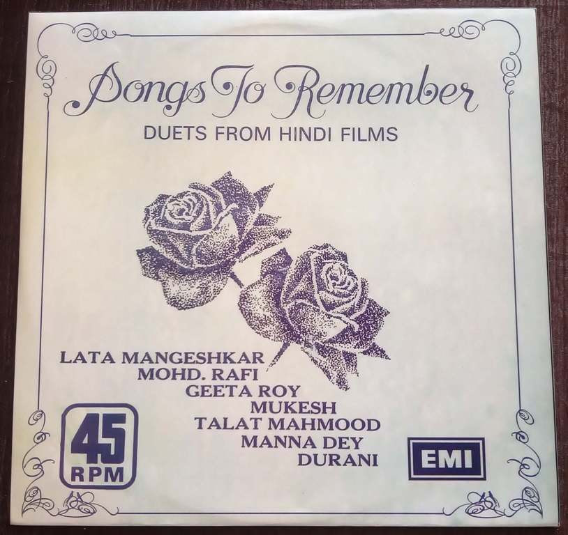 Songs To Remember (Duets From Hindi Films) ( 1977) Pre-Owned Vinyl, 12" LP Record