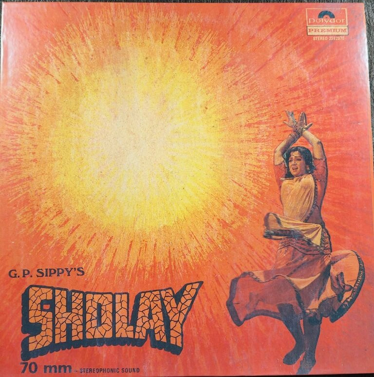 Sholay (1975) R. D. Burman Pre-Owned Vinyl, 12" Polydor LP Record
