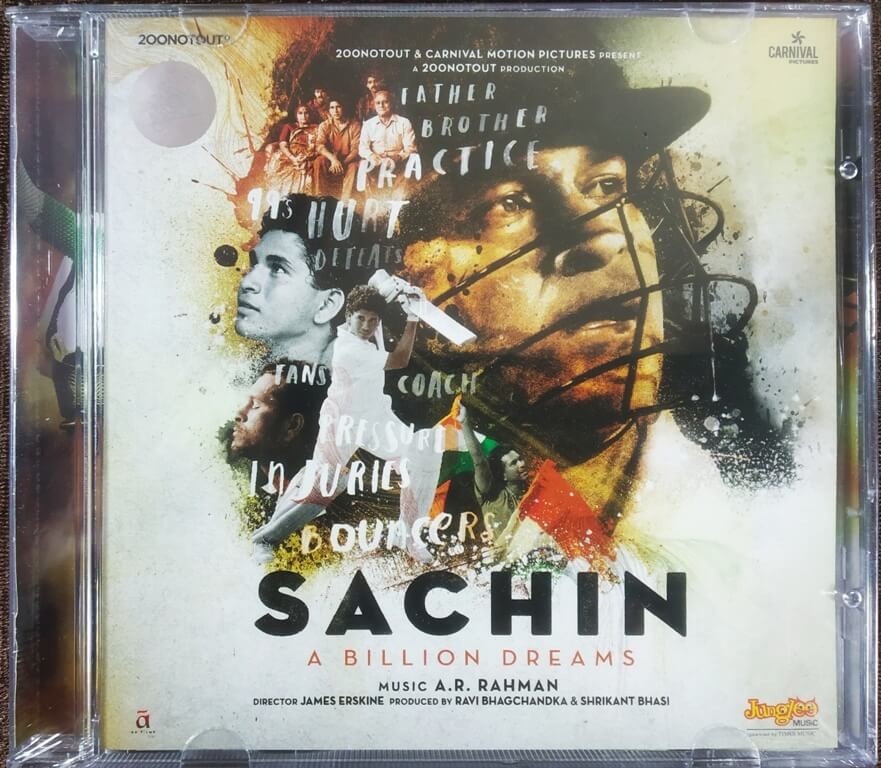 Sachin - A Billion Dreams (2017) A.R. Rahman Pre-Owned Junglee, Times Music Audio CD