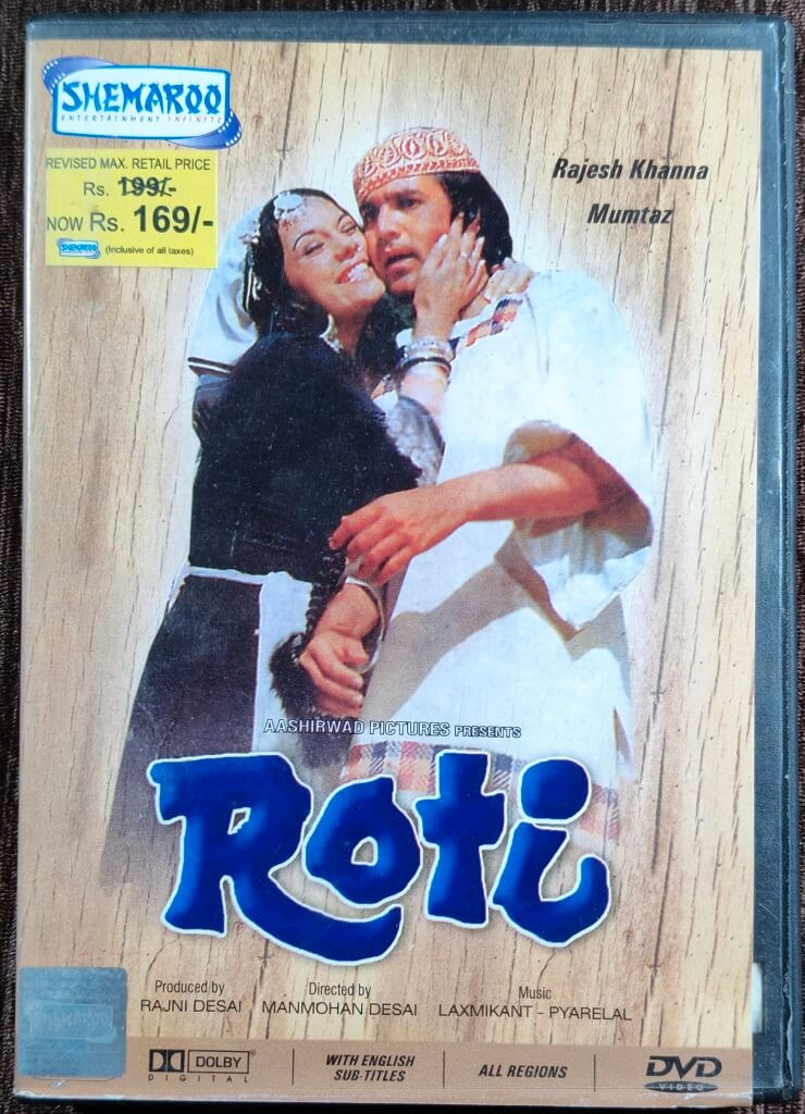 Roti (1974) Manmohan Desai Pre-Owned Shemaroo DVD CD