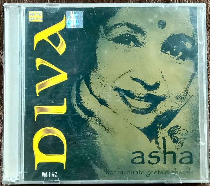 Asha Bhosle - Diva Asha Her Favourite Geets and Ghazals (2003) Pre-Owned Saregama Double Audio CD Set