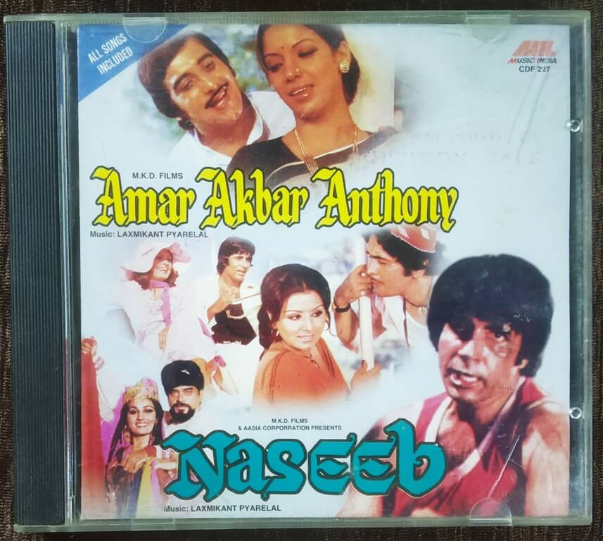 Amar Akbar Anthony (1977) Laxmikant-Pyarelal / Naseeb (1981) Laxmikant-Pyarelal Pre-Owned Audio CD
