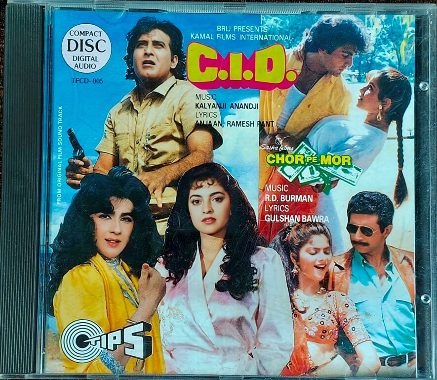 C.I.D. (1990) Kalyanji-Anandji / Chor Pe Mor (1990) R. D. Burman Pre-Owned Tips Imported Audio CD