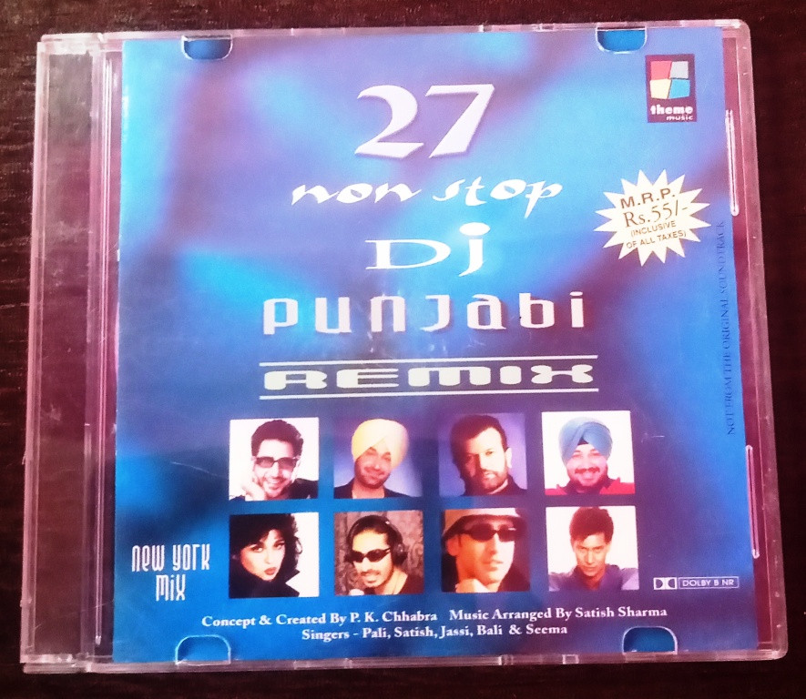 27 Non Stop Dj Punjabi Remix (2007) Satish Sharma Pre-Owned Theme Music Audio CD