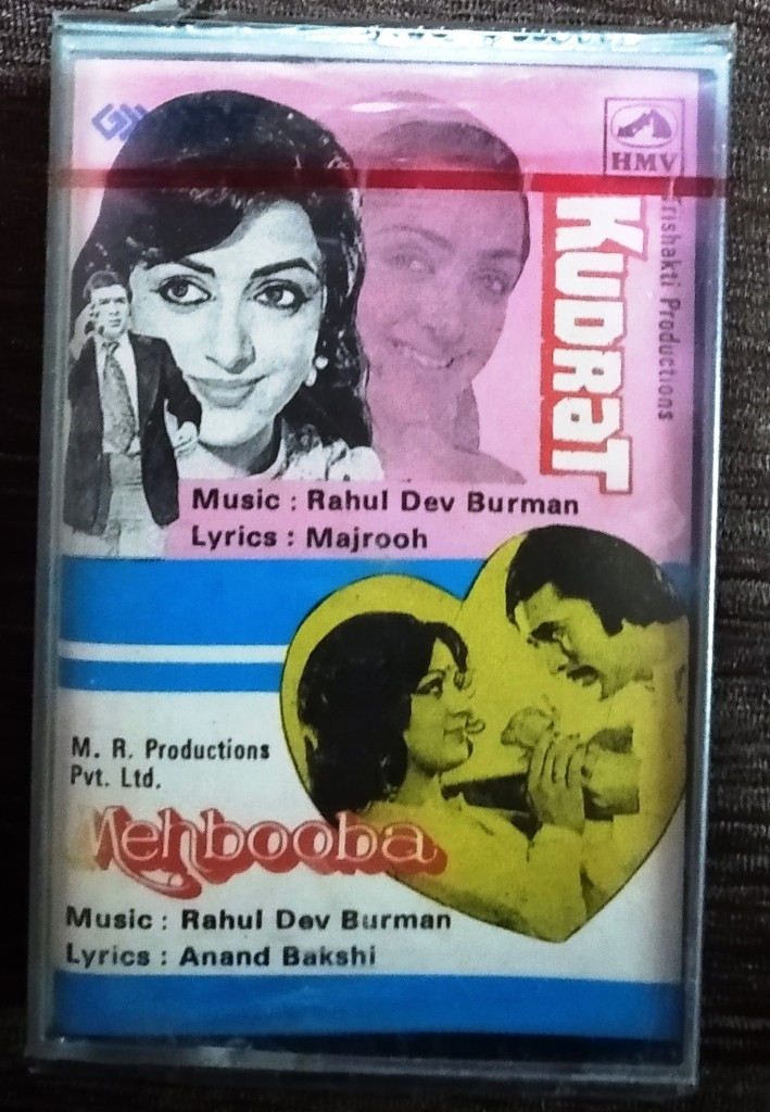 Kudrat (1981) Rahul Dev Burman / Mehbooba (1976) Rahul Dev Burman Pre-Owned HMV, RPG Audio Cassette