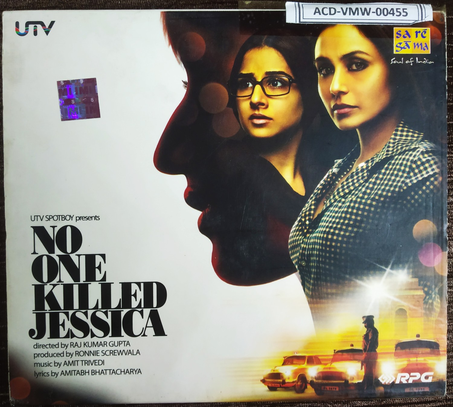 No One Killed Jessica (2010) Amit Trivedi Pre-Owned Sa Re Ga Ma, RPG Audio CD