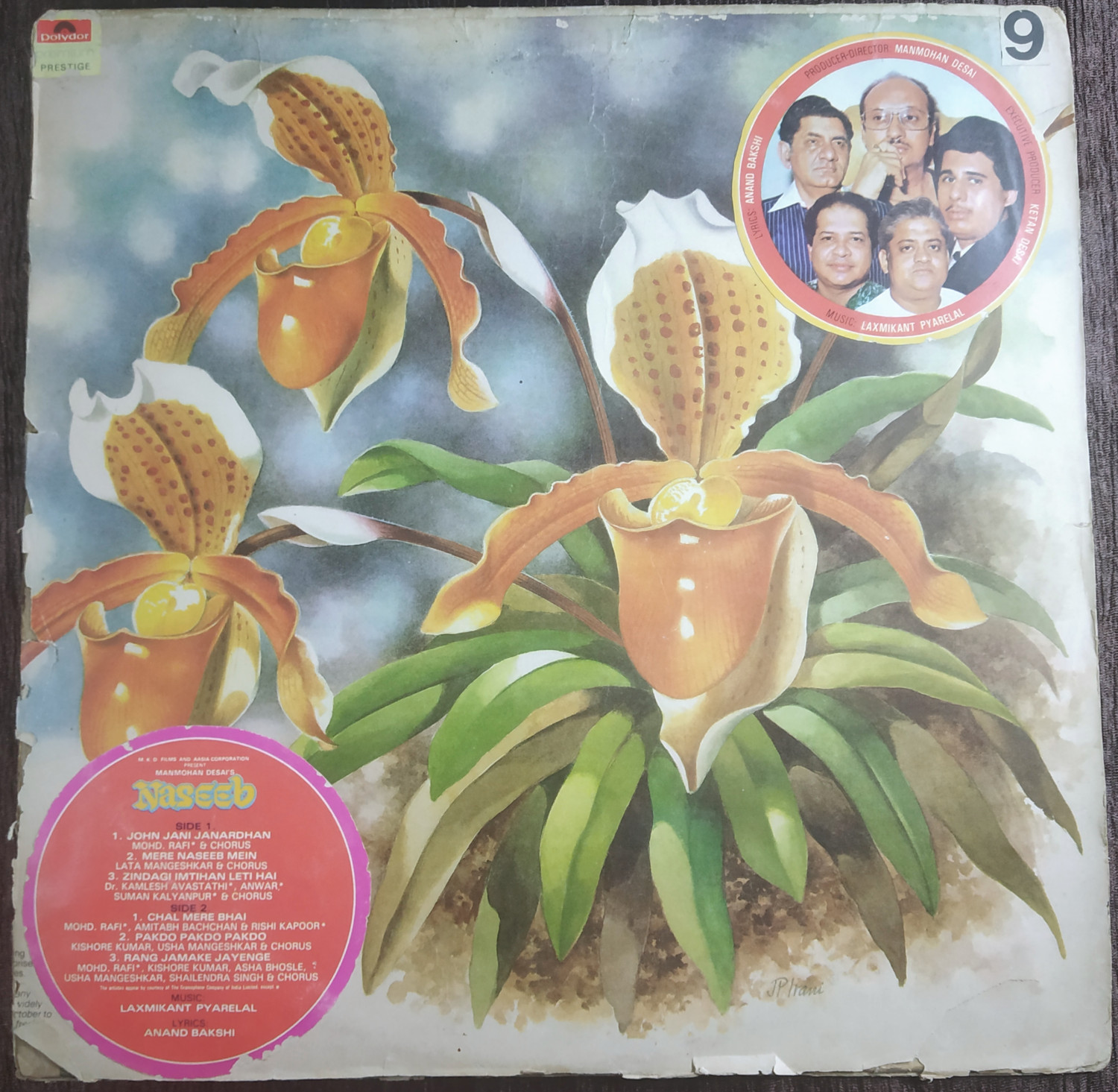 Naseeb (1981) Laxmikant-Pyarelal Pre-Owned Vinyl, 12" Polydor LP Record