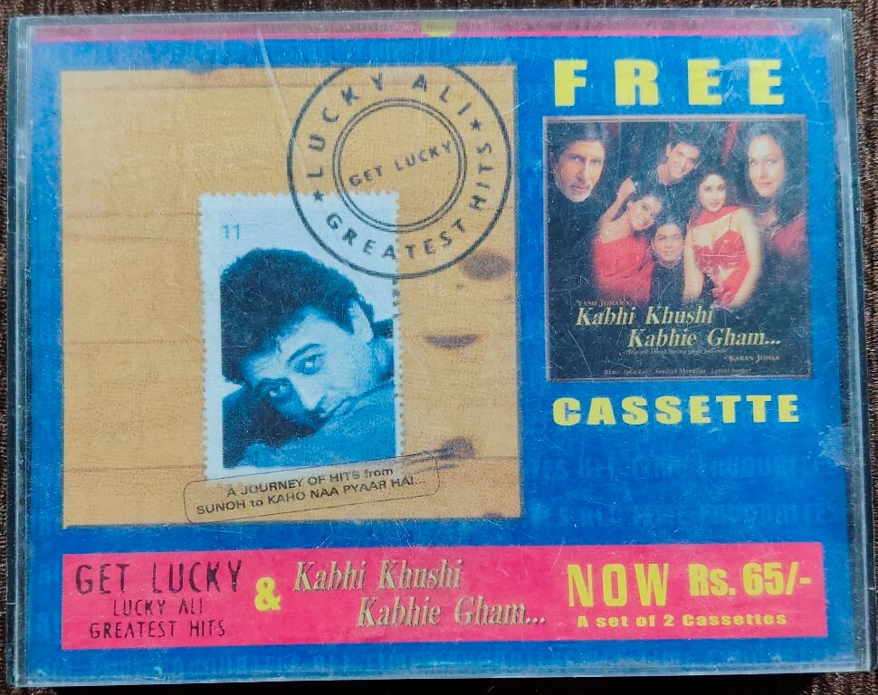 Lucky Ali - Get Lucky (2001) (With Free Audio cassette) Pre-Owned Sony Music Double Audio Cassette Set