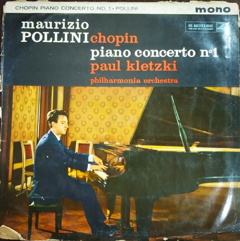 Chopin - Maurizio Pollini, Paul Kletzki, Philharmonia Orchestra – Piano Concerto N°1 (1960) Pre-Owned Vinyl, 12" LP Record