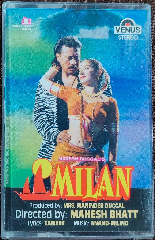 Milan (1994) Anand-Milind Hindi OST Pre-Owned Venus Audio Cassette