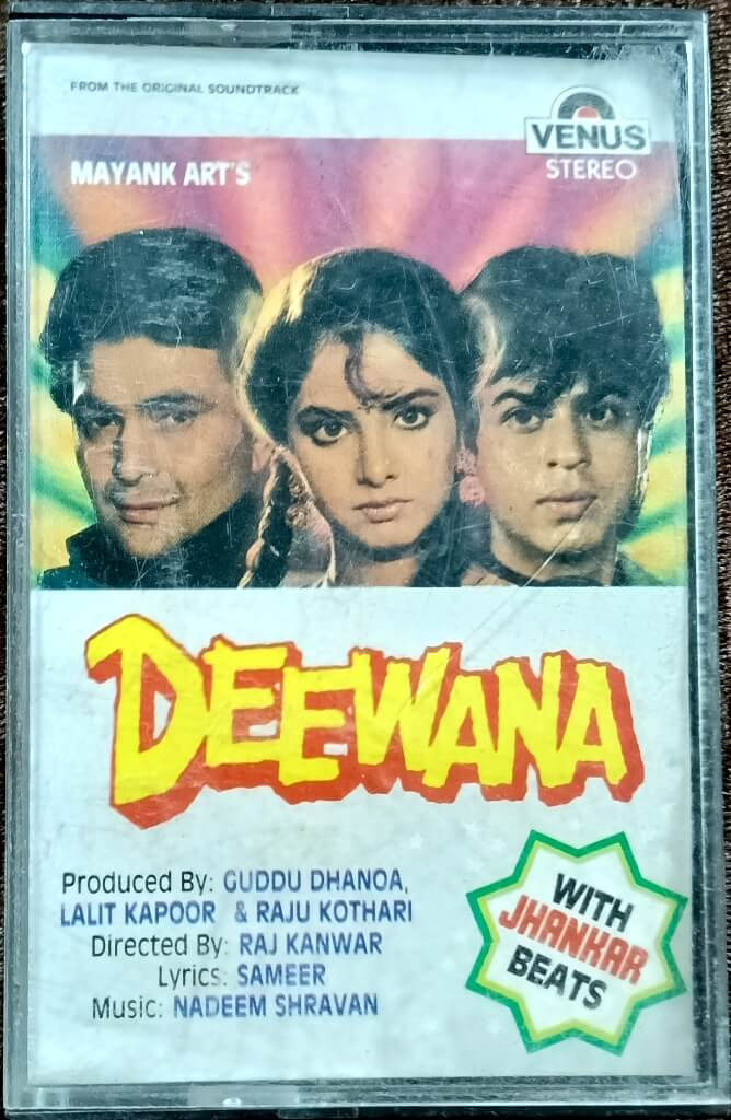 Deewana (1992) Nadeem-Shravan Pre-Owned Venus Audio Cassette