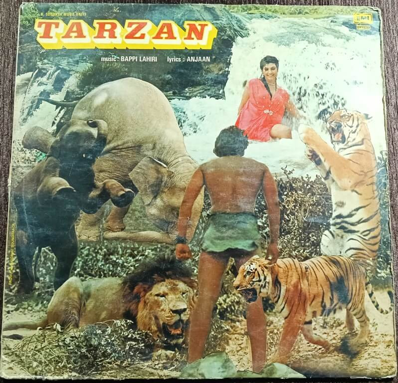 Tarzan (1985) Bappi Lahiri Pre-Owned His Master's Voice Vinyl, 12" HMV LP Record