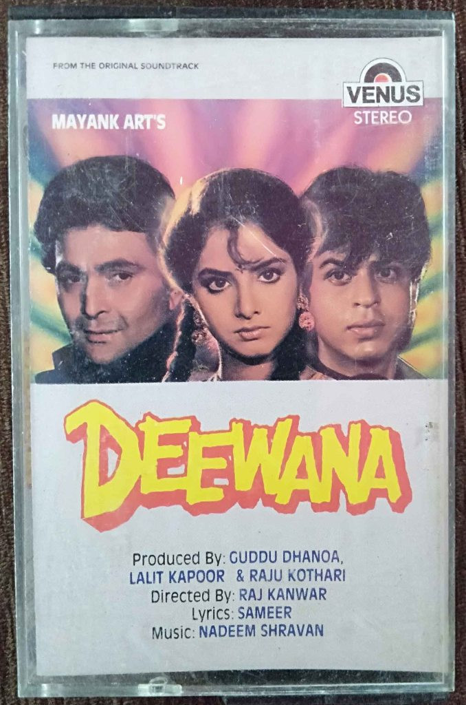Deewana (1992) Nadeem-Shravan Pre-Owned VENUS Audio Cassette