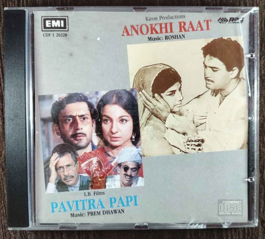 Anokhi Raat (1968) Roshan / Pavitra Papi (1970) Prem Dhawan Pre-Owned Imported Audio CD