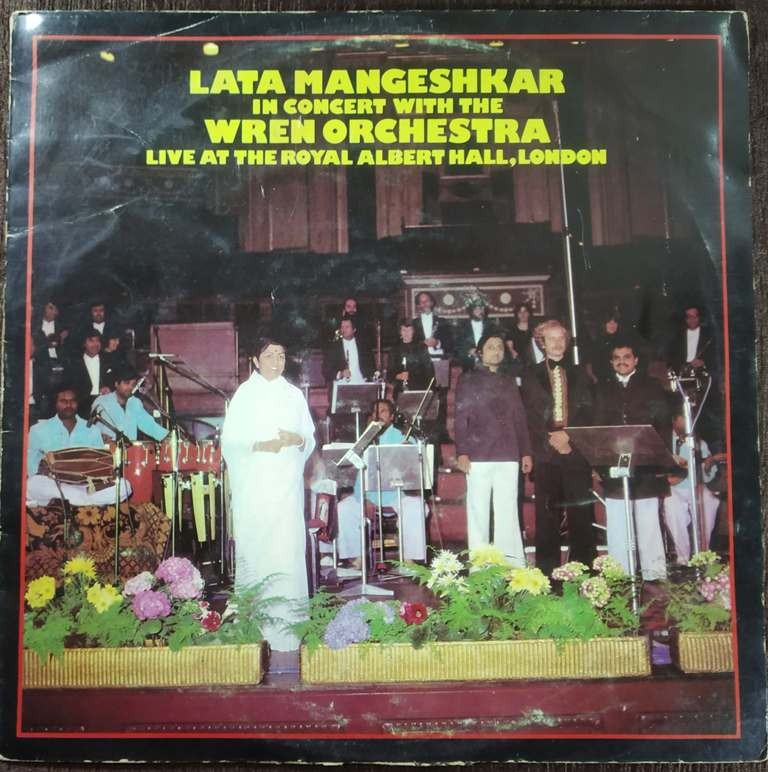 Lata Mangeshkar - In Concert With The Wren Orchestra – Live At The Royal Albert Hall, London (1979) Compilation Pre-Owned Vinyl, 12" LP Record