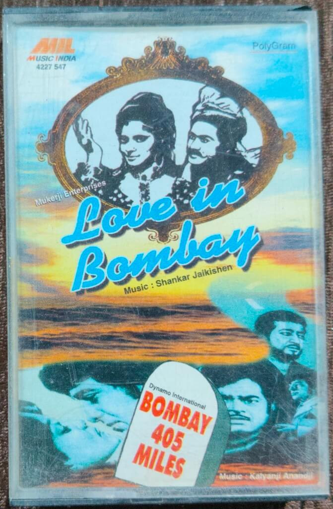 Love In Bombay (1974) Shankar-Jaikishan / Bombay 405 Miles (1980) Kalyanji-Anandji Pre-Owned Music India, Polygram Audio Cassette
