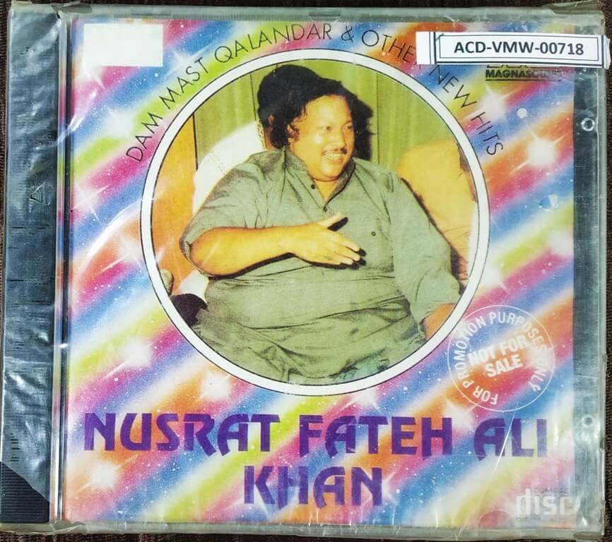 Nusrat Fateh Ali Khan – Dam Mast Qalandar & Other New Hits (1994) Pre-Owned Magnasound Audio CD