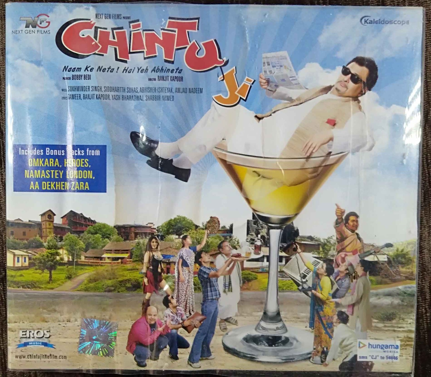 Chintu Ji-Naam Ke Neta, Hai Yeh Abhineta (2009) Siddharth, Suhas, Abhishek Ishteyak, Amjad Nadeem & Sukhwinder Singh Pre-Owned EROS MUSIC Audio CD