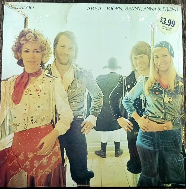 ABBA – Waterloo (1974) (Björn, Benny, Agnetha & Frida) Western Music Album Pre-Owned Vinyl, 12" Atlantic LP Record