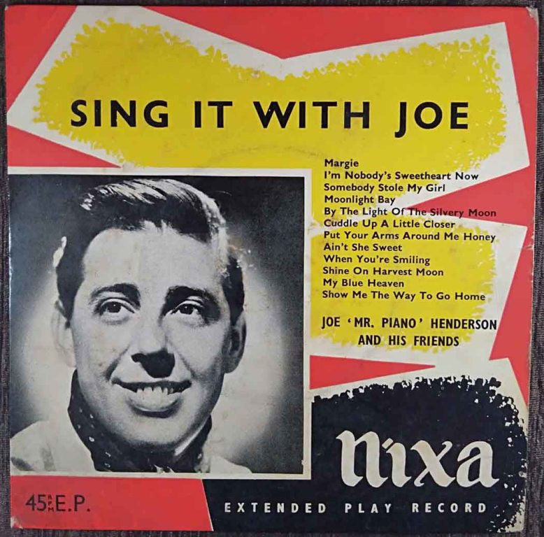 Joe 'Mr Piano' Henderson And His Friends – Sing It With Joe (1956) Jazz Pre-Owned Vinyl, 7" Imported EP Record
