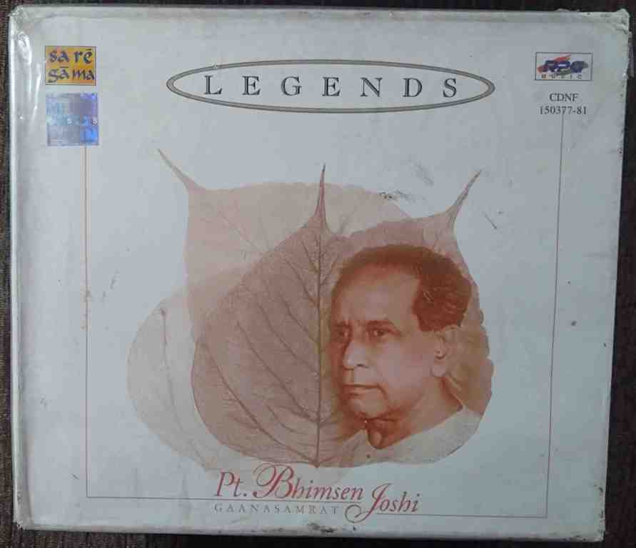 Pt. Bhimsen Joshi - Gaanasamrat - Legends (2000) Indian Classical Pre-Owned RPG, SA RE GA MA Five Audio CD
