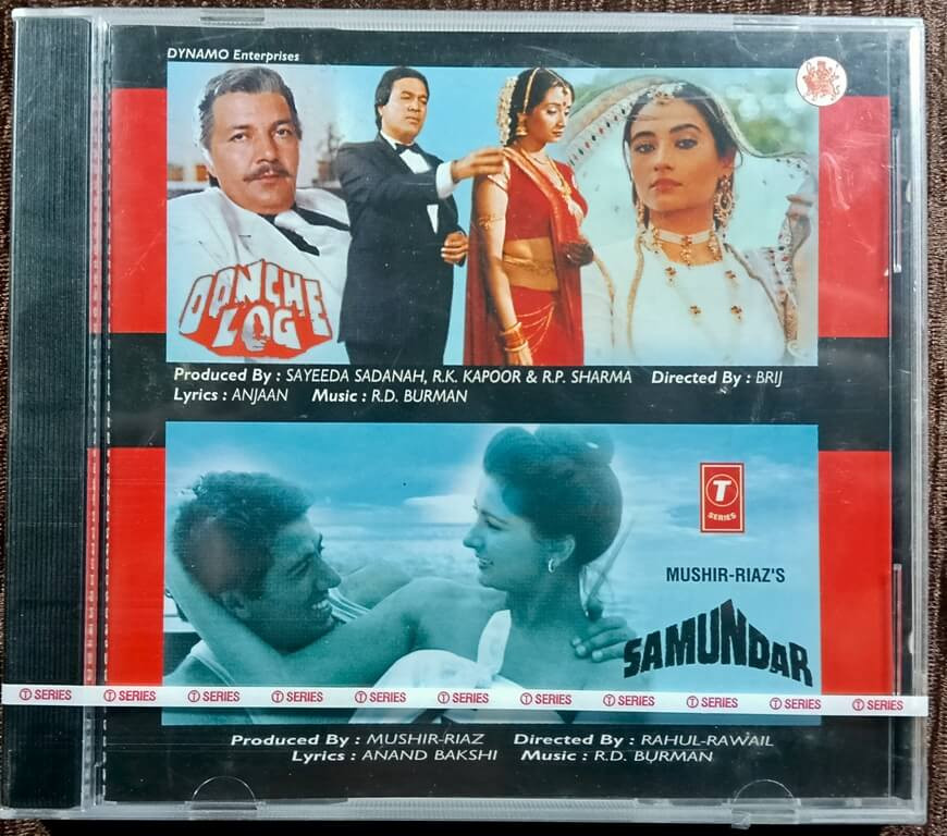 Oonche Log (1985) R. D. Burman / Samundar (1986)  R. D. Burman Pre-Owned T-Series Audio CD