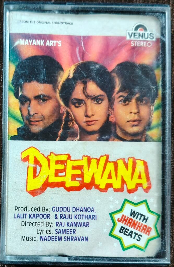 Deewana (1992) Nadeem-Shravan Pre-Owned Venus Audio Cassette