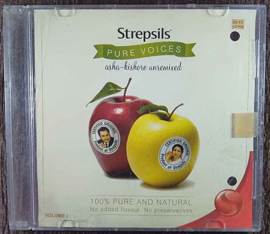 Asha & Kishore - Unremixed - Strepsils Pura Voices Vol 1 & 2 (2005) Compilation Pre-Owned SA RE GA MA, RPG Double Audio CD
