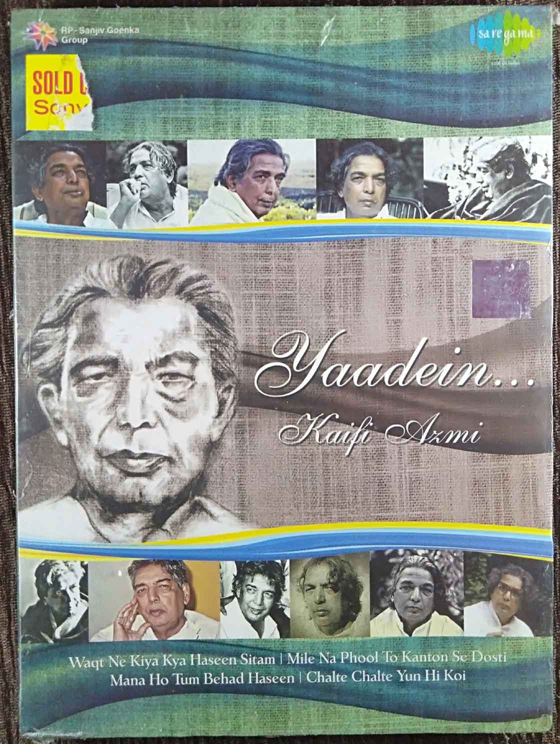 Kaifi Azmi - Yaadein (2015) Compilation Pre-Owned SA RE GA MA, RP-SGG Double Audio CD