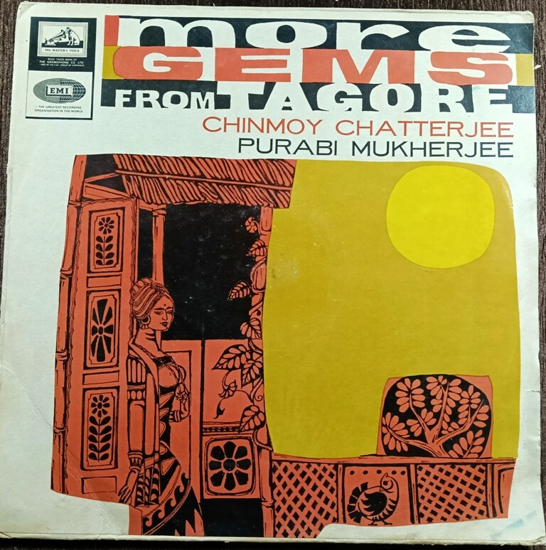 Purabi Mukherjee & Chinmoy Chatterjee - More Gems From Tagore (1968) Rabindranath Tagore Pre-Owned HMV Vinyl, 12" LP Record