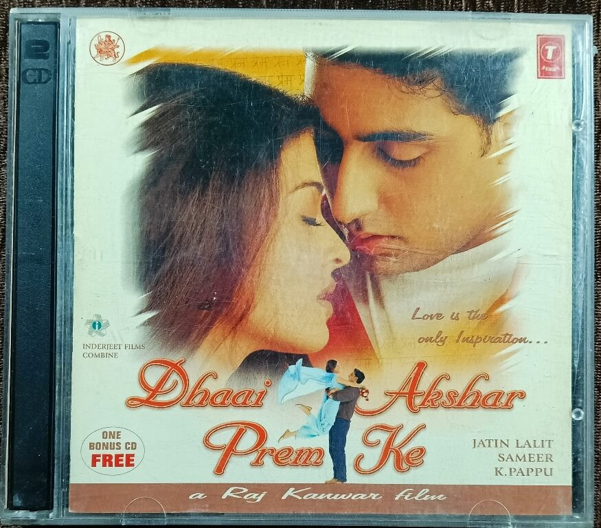 Dhaai Akshar Prem Ke (2000) Jatin Lalit Pre-Owned Tips Double Audio CD Set
