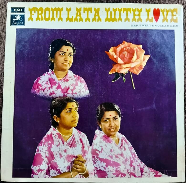 Lata – From Lata With Love - Her Twelve Golden Hits (1969) Bollywood Compilation Pre-Owned Vinyl, 12" Angel Records LP Record