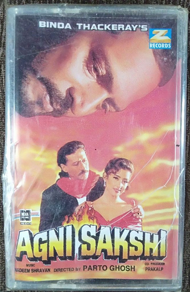 Agni Sakshi (1996) Nadeem-Shravan Pre-Owned Zee Records Audio Cassette