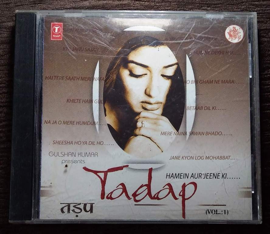 Tadap - Hamein Aur Jeene Ki - Vol 1 (1999) Pre-Owned T-Series Audio CD