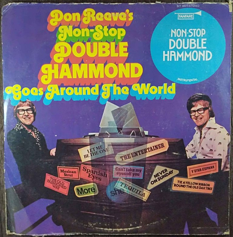 Don Reeve ‎– Non Stop Double Hammond Goes Around The World (1975) Don Reeve Pre-Owned Vinyl, 12" LP Record