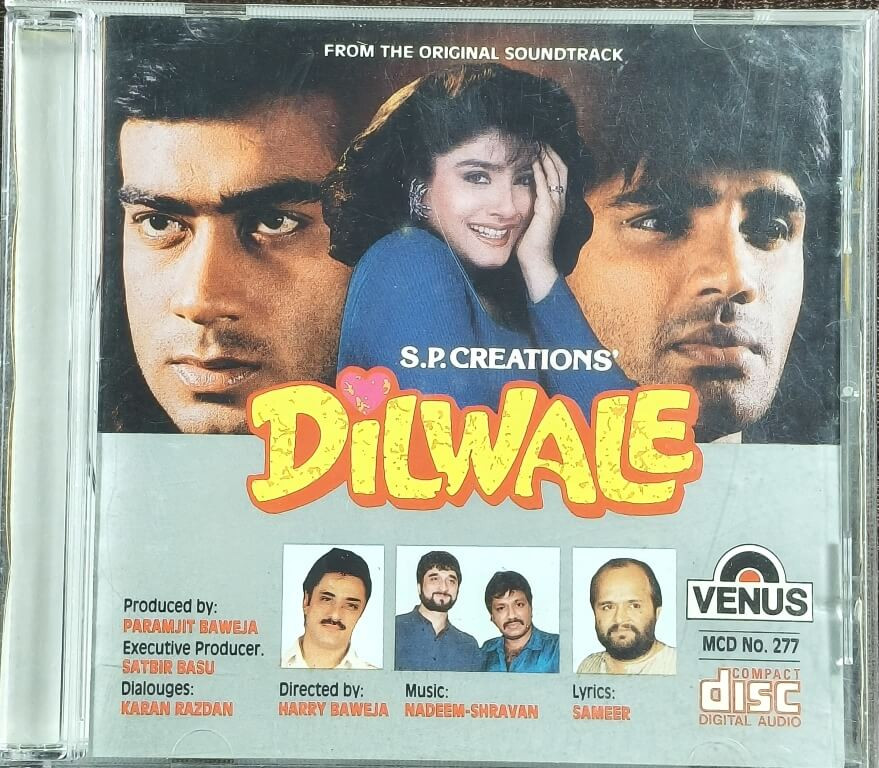 Dilwale (1994) Nadeem-Shravan Bollywood OST Title Pre-Owned Melody-Venus Imported Audio CD