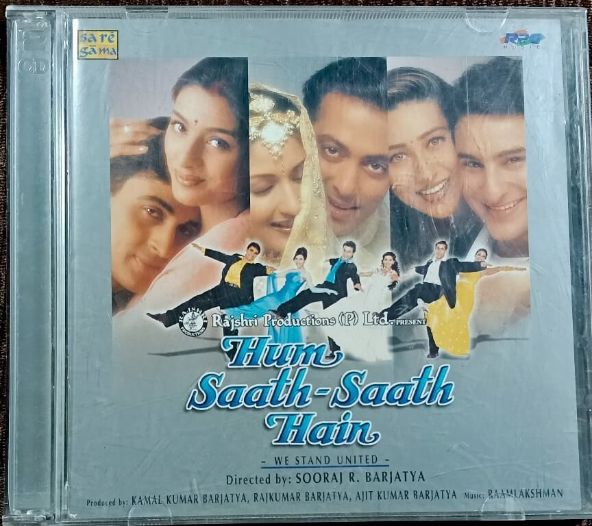Hum Saath Saath Hain (1999) Raam laxman Pre-Owned RPG, Sa Re Ga Ma Imported Double Audio CD Set