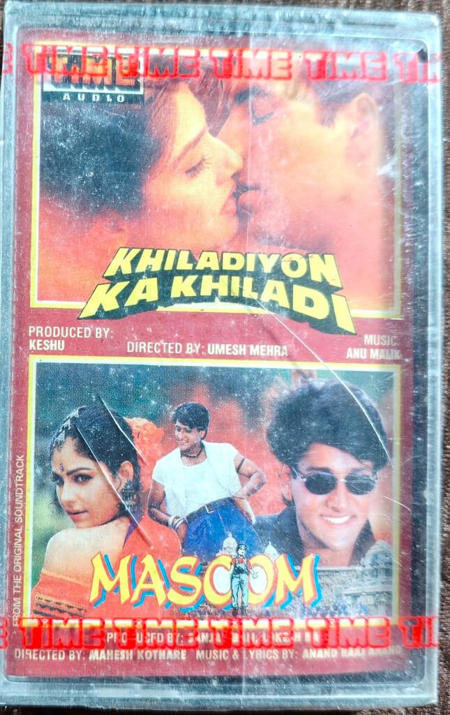 Khiladiyon Ka Khiladi (1996) Anu Malik / Masoom (1996) Anand Raaj Anand Pre-Owned "Time Audio" Audio Cassette