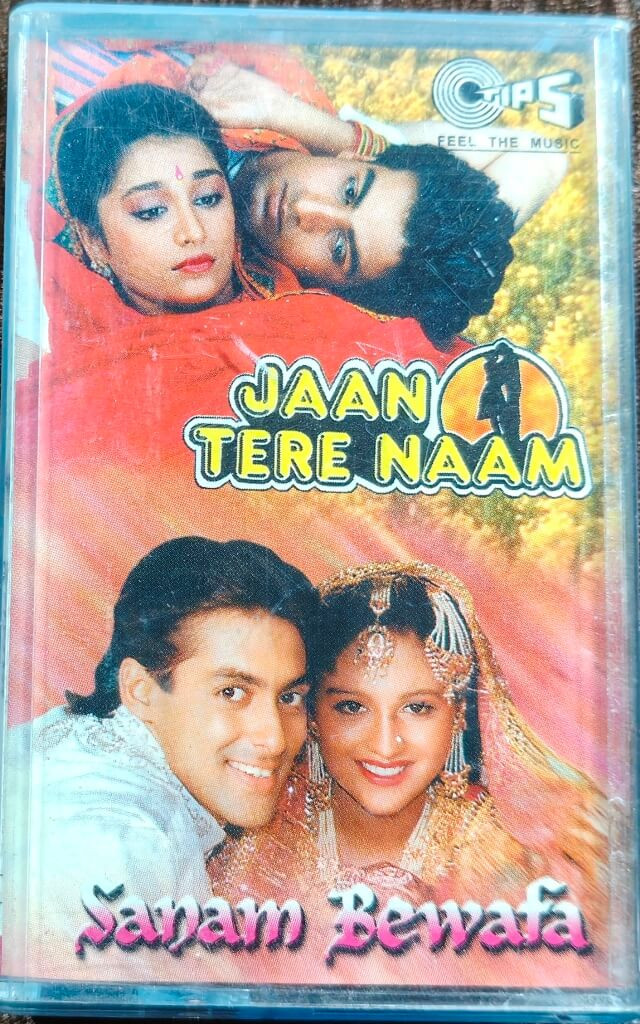 Jaan Tere Naam (1991) Nadeem-Shravan / Sanam Bewafa (1991) Mahesh-Kishore Pre-Owned Tips Audio Cassette
