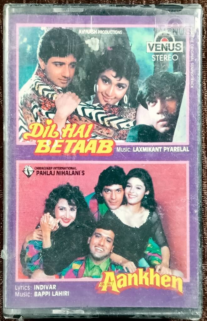 Dil Hai Betaab (1993) Laxmikant, Pyarelal Aankhen (1993) Bappi Lahiri Pre-Owned Venus Audio Cassette