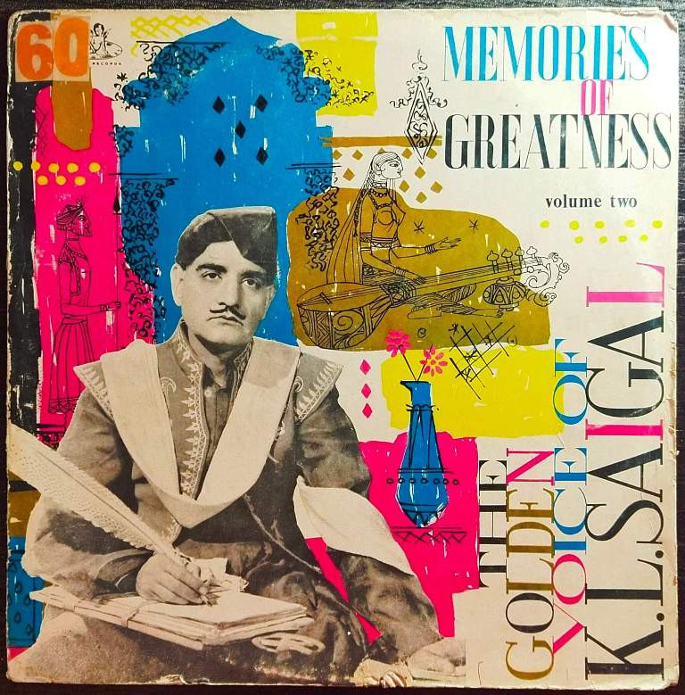 K.L. Saigal - The Golden Voice Of K.L. Saigal Vol 2 (1962) Compilation Pre-Owned Vinyl, 12" LP Record