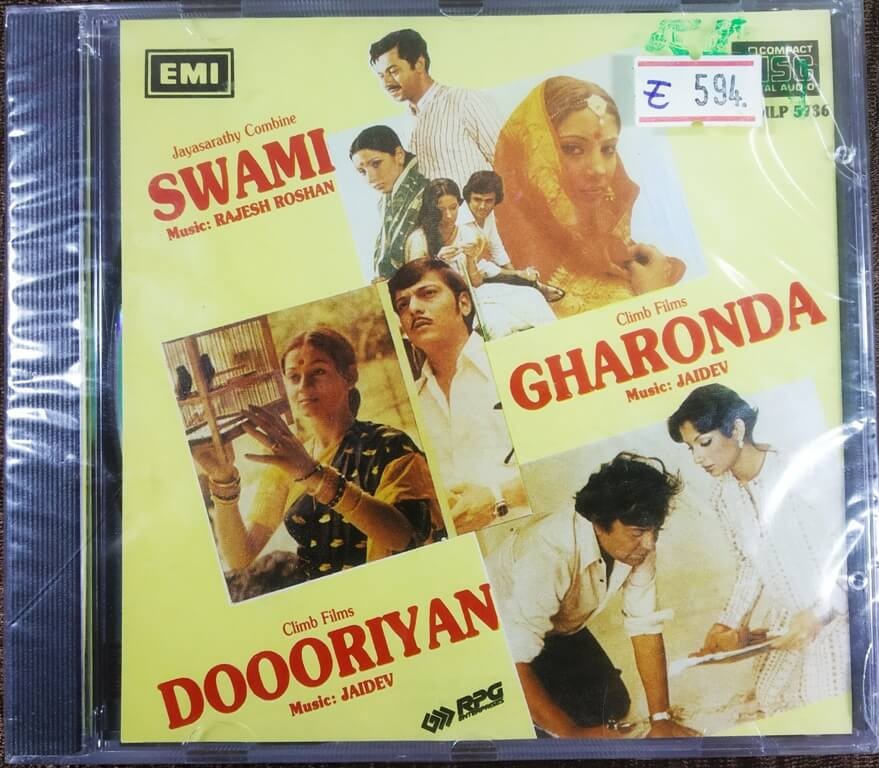Swami (1977) Rajesh Roshan / Gharonda (1977) Jaidev / Doooriyan (1979) Jaidev Pre-Owned  Imported EMI Audio CD