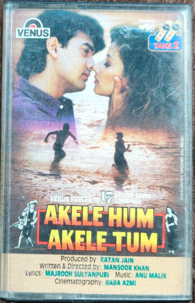 Akele Hum Akele Tum (1995) Anu Malik Pre-Owned Venus Audio Cassette